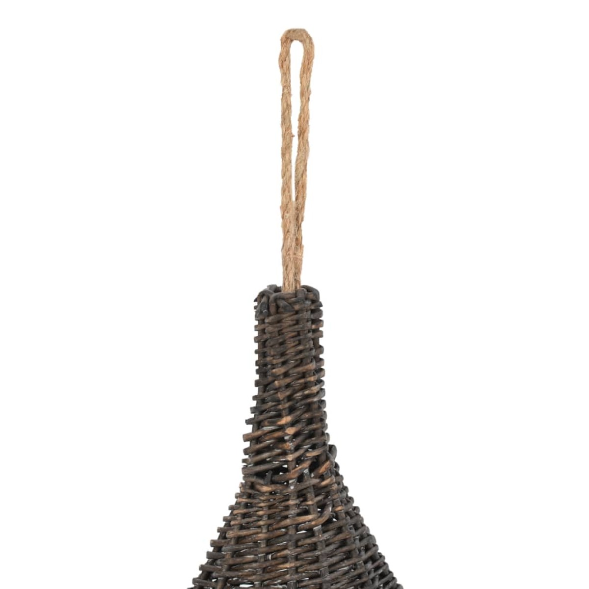 vidaXL Σπίτι Γάτας Teepee με Μαξιλάρι Γκρι 40x60 εκ. Φυσικό Ξύλο Ιτιάς