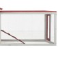 vidaXL Κλουβί Κουνελιών Κόκκινο 310x70x87 εκ. Μασίφ Ξύλο Πεύκου/Ελάτης