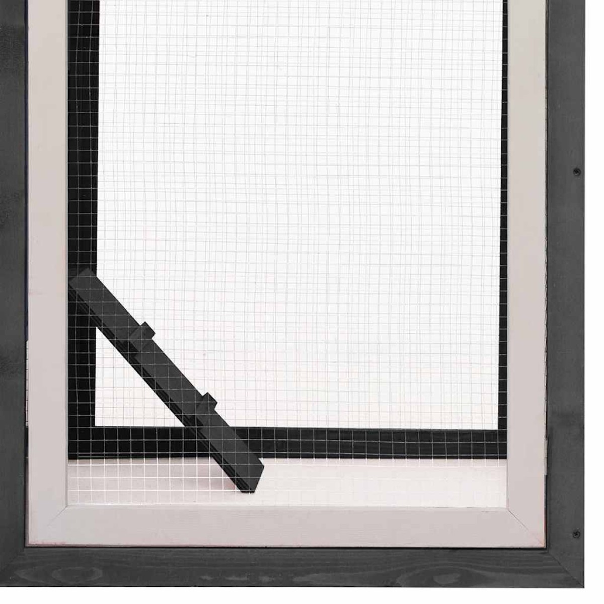 vidaXL Κοτέτσι Γκρι 170 x 81 x 110 εκ. από Μασίφ Ξύλο Πεύκου & Ελάτης