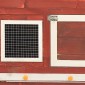 vidaXL Κλουβί Κουνελιών Κόκκινο/Λευκό 140x63x120 εκ. Μασίφ Ξύλο Ελάτης