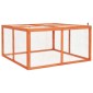 vidaXL Κλουβί Κουνελιών 124 x 120 x 60 εκ. από Μασίφ Ξύλο Ελάτης