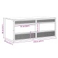 vidaXL Ενυδρείο Ερπετών 120 x 50 x 50 εκ. από Επεξεργασμένο Ξύλο