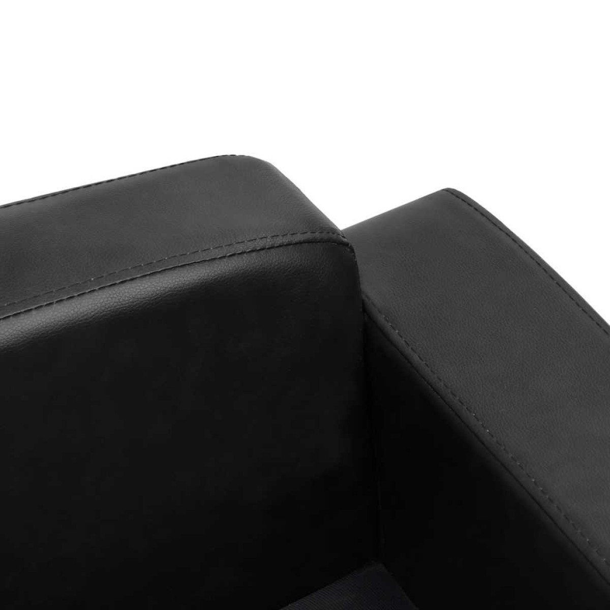 vidaXL Καναπές-Κρεβάτι Σκύλου Μαύρος 80x50x40 εκ. από Συνθετικό Δέρμα