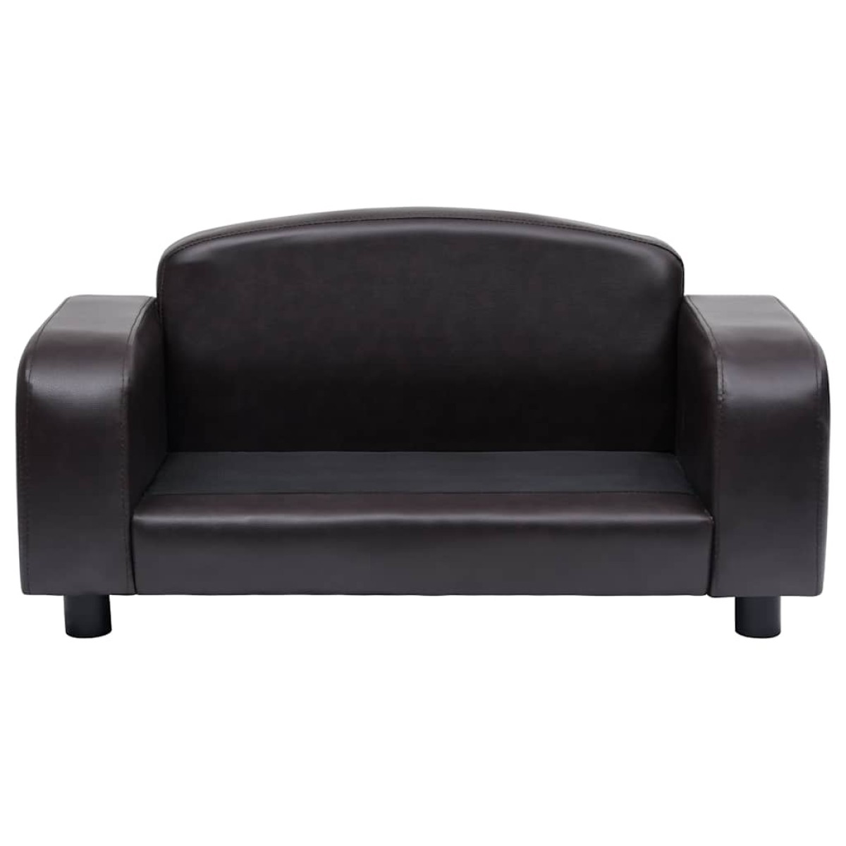 vidaXL Καναπές-Κρεβάτι Σκύλου Καφέ 80x50x40 εκ. από Συνθετικό Δέρμα