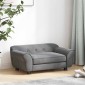 vidaXL Καναπές - Κρεβάτι Σκύλου Σκούρο Γκρι 72 x 45 x 30 εκ. Βελουτέ