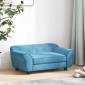 vidaXL Καναπές - Κρεβάτι Σκύλου Τιρκουάζ 72 x 45 x 30 εκ. Βελουτέ