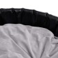 vidaXL Κρεβάτι Σκύλου Μαύρο/Γκρι 79 x 70 x 19 εκ. Βελουτέ/Συνθ. Δέρμα