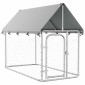 vidaXL Κλουβί Σκύλου Εξωτερικού Χώρου 200 x 100 x 150 εκ. με Στέγαστρο