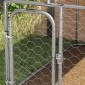 vidaXL Κλουβί Σκύλου Εξωτερικού Χώρου 600 x 300 x 150 εκ. με Στέγαστρο