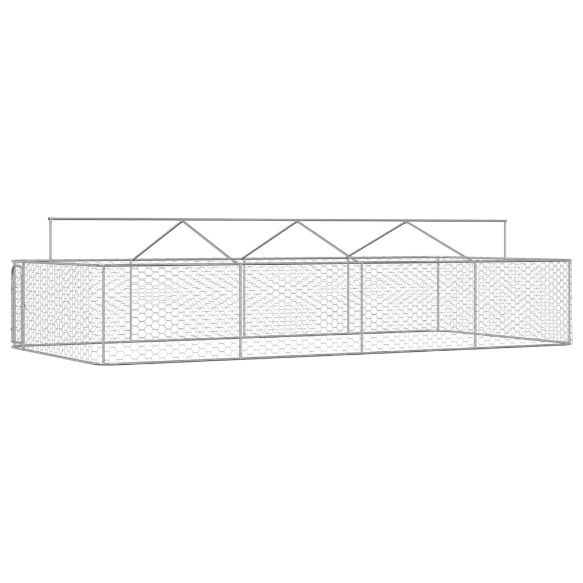 vidaXL Κλουβί Σκύλου Εξωτερικού Χώρου 600 x 300 x 150 εκ. με Στέγαστρο