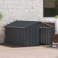 vidaXL Σπιτάκι Σκύλου Ανθρακί 116,5x153x81,5 εκ. Γαλβανισμένο Ατσάλι