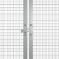 vidaXL Κοτέτσι - Κλουβί Γκρι 200x91x100 εκ. από Γαλβανισμένο Χάλυβα