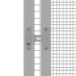 vidaXL Κλουβί Πουλιών Γκρι 111x107x211,5 εκ από Γαλβανισμένο Χάλυβα