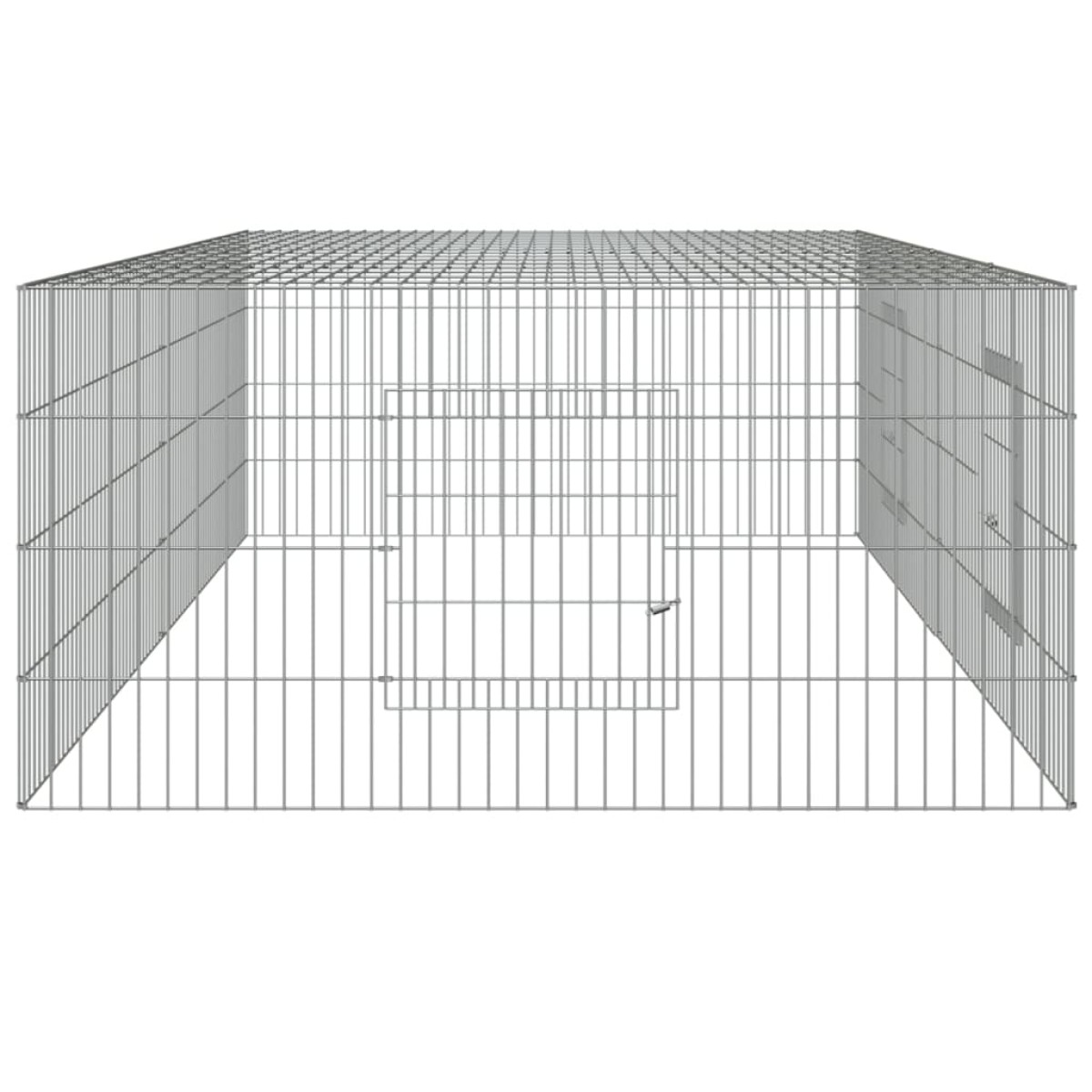 vidaXL Κλουβί Κουνελιών 2 Πάνελ 220x110x55 εκ. από Γαλβανισμένο Σίδερο