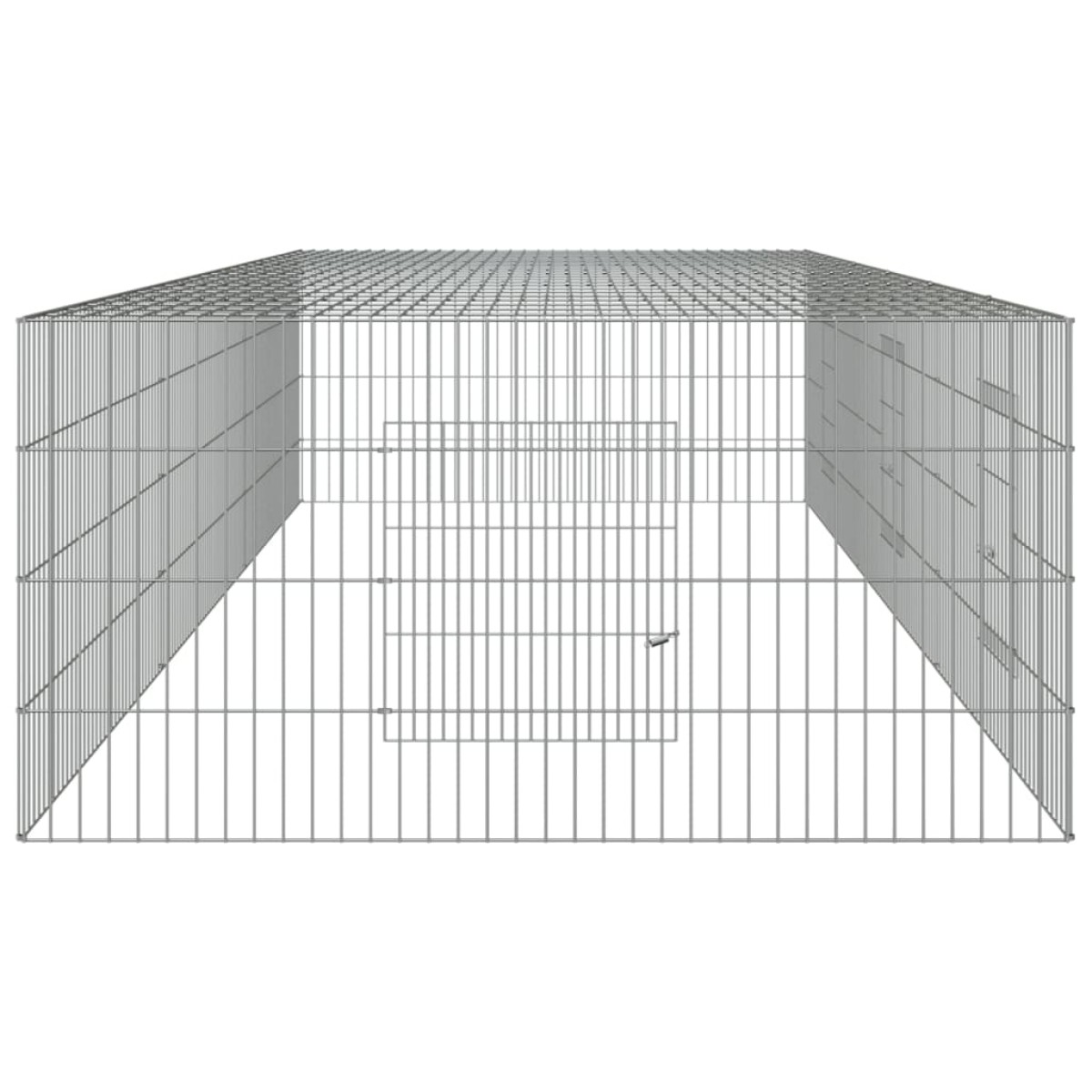 vidaXL Κλουβί Κουνελιών 3 Πάνελ 325x109x54 εκ. από Γαλβανισμένο Σίδερο