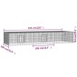 vidaXL Κλουβί Κουνελιών 3 Πάνελ 325x109x54 εκ. από Γαλβανισμένο Σίδερο