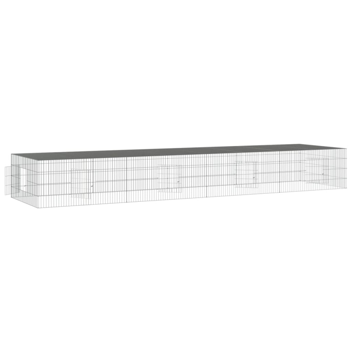 vidaXL Κλουβί Κουνελιών 4 Πάνελ 433x109x54 εκ. από Γαλβανισμένο Σίδερο