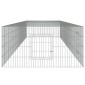 vidaXL Κλουβί Κουνελιών 4 Πάνελ 433x109x54 εκ. από Γαλβανισμένο Σίδερο