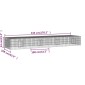 vidaXL Κλουβί Κουνελιών 4 Πάνελ 433x109x54 εκ. από Γαλβανισμένο Σίδερο