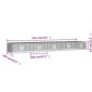 vidaXL Κλουβί Κουνελιών 5 Πάνελ 541x109x54 εκ. από Γαλβανισμένο Σίδερο