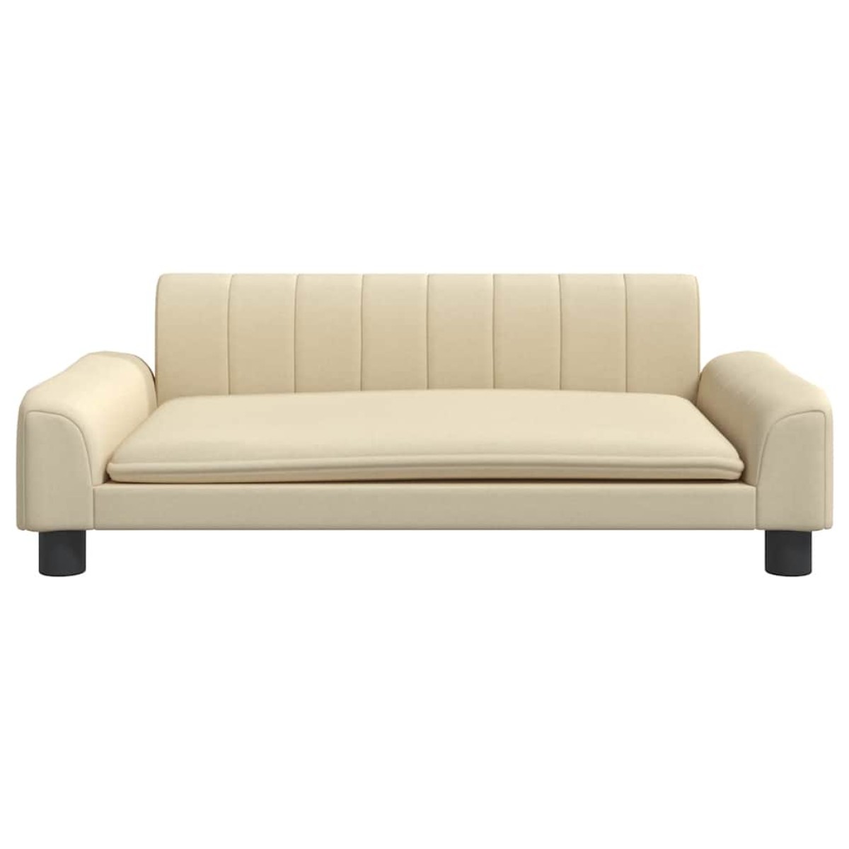 vidaXL Κρεβάτι Σκύλου Κρεμ 90 x 53 x 30 εκ. Υφασμάτινο