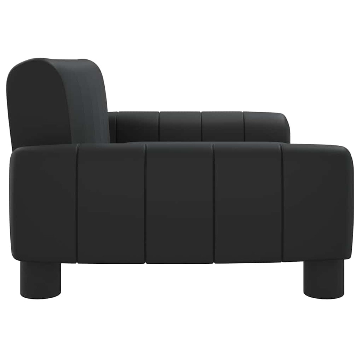 vidaXL Κρεβάτι Σκύλου Μαύρο 70 x 45 x 30 εκ. από Συνθετικό Δέρμα
