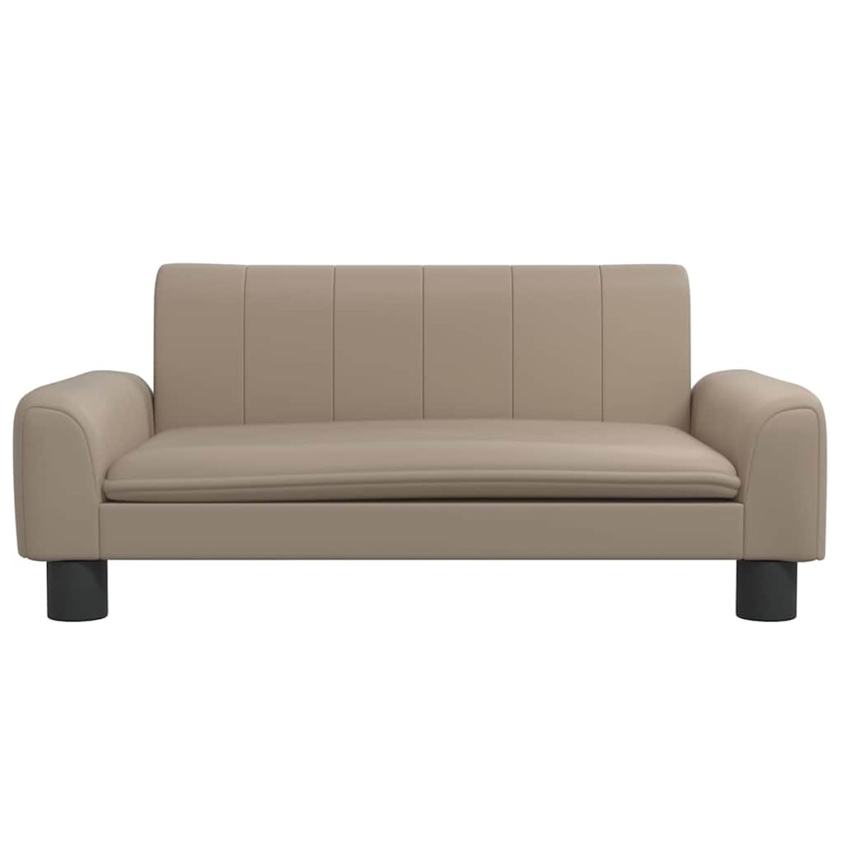 vidaXL Κρεβάτι Σκύλου Καπουτσίνο 70 x 45 x 30 εκ. από Συνθετικό Δέρμα