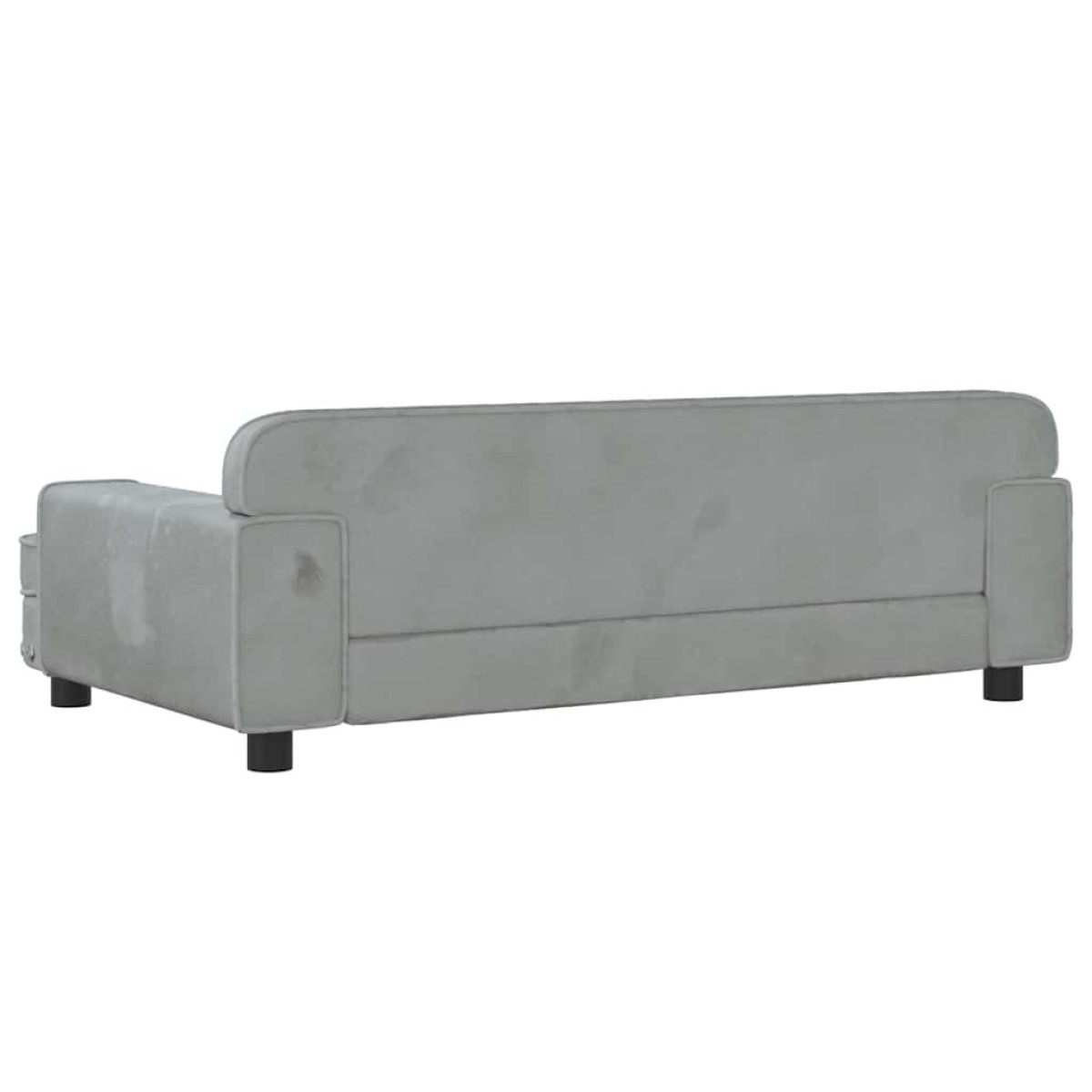 vidaXL Κρεβάτι Σκύλου Ανοιχτό Γκρι 90 x 53 x 30 εκ. Βελούδινο