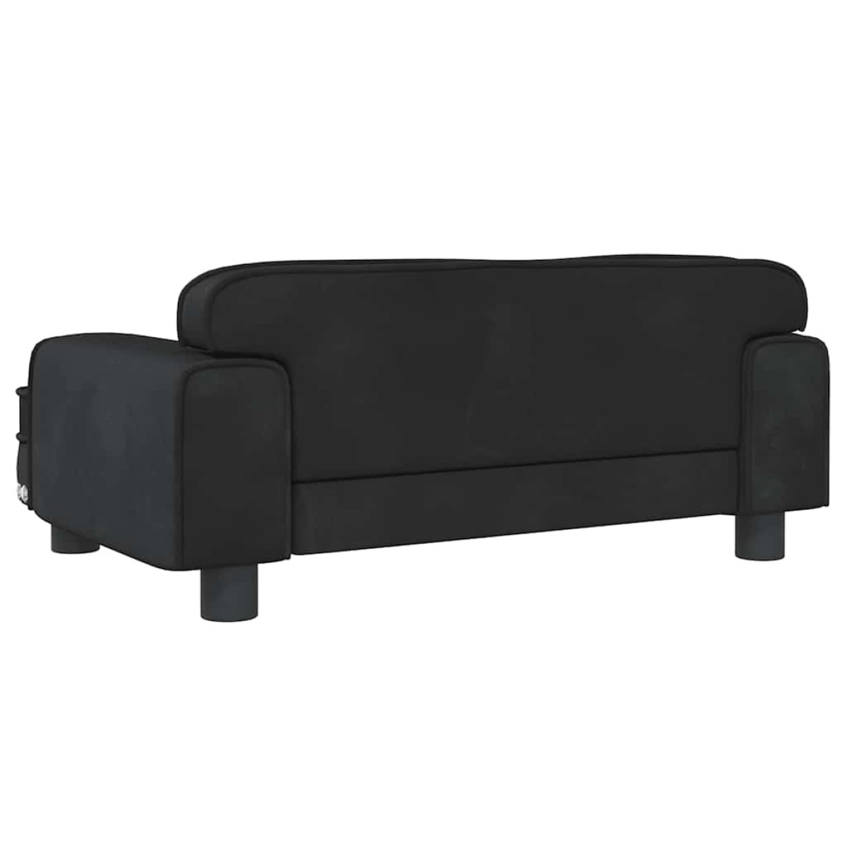vidaXL Κρεβάτι Σκύλου Μαύρο 70 x 45 x 30 εκ. Βελούδινο