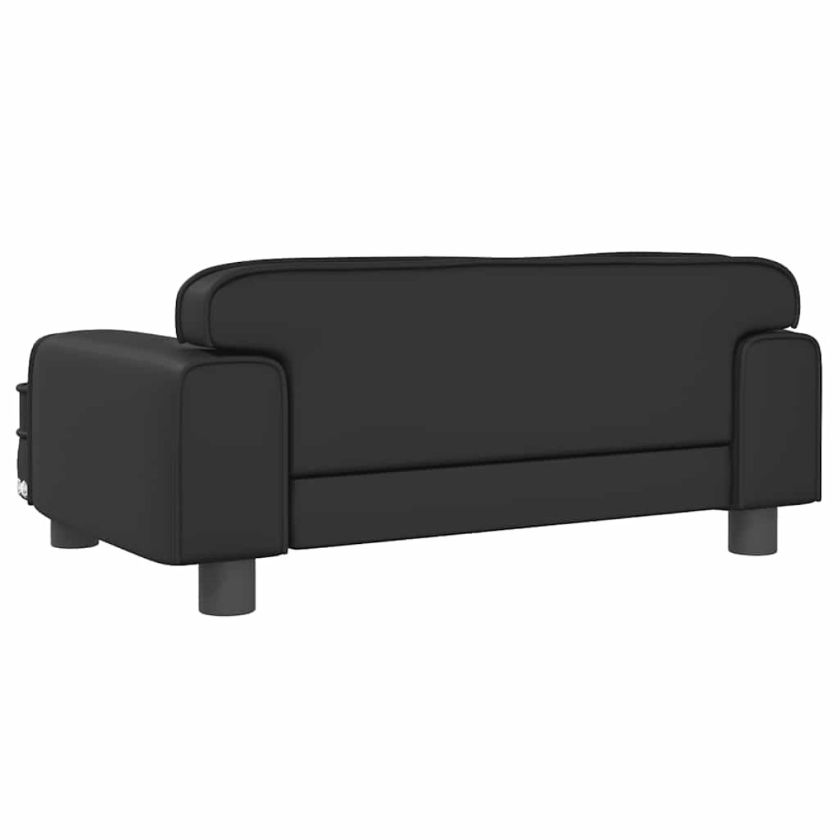 vidaXL Κρεβάτι Σκύλου Μαύρο 70 x 45 x 30 εκ. από Συνθετικό Δέρμα
