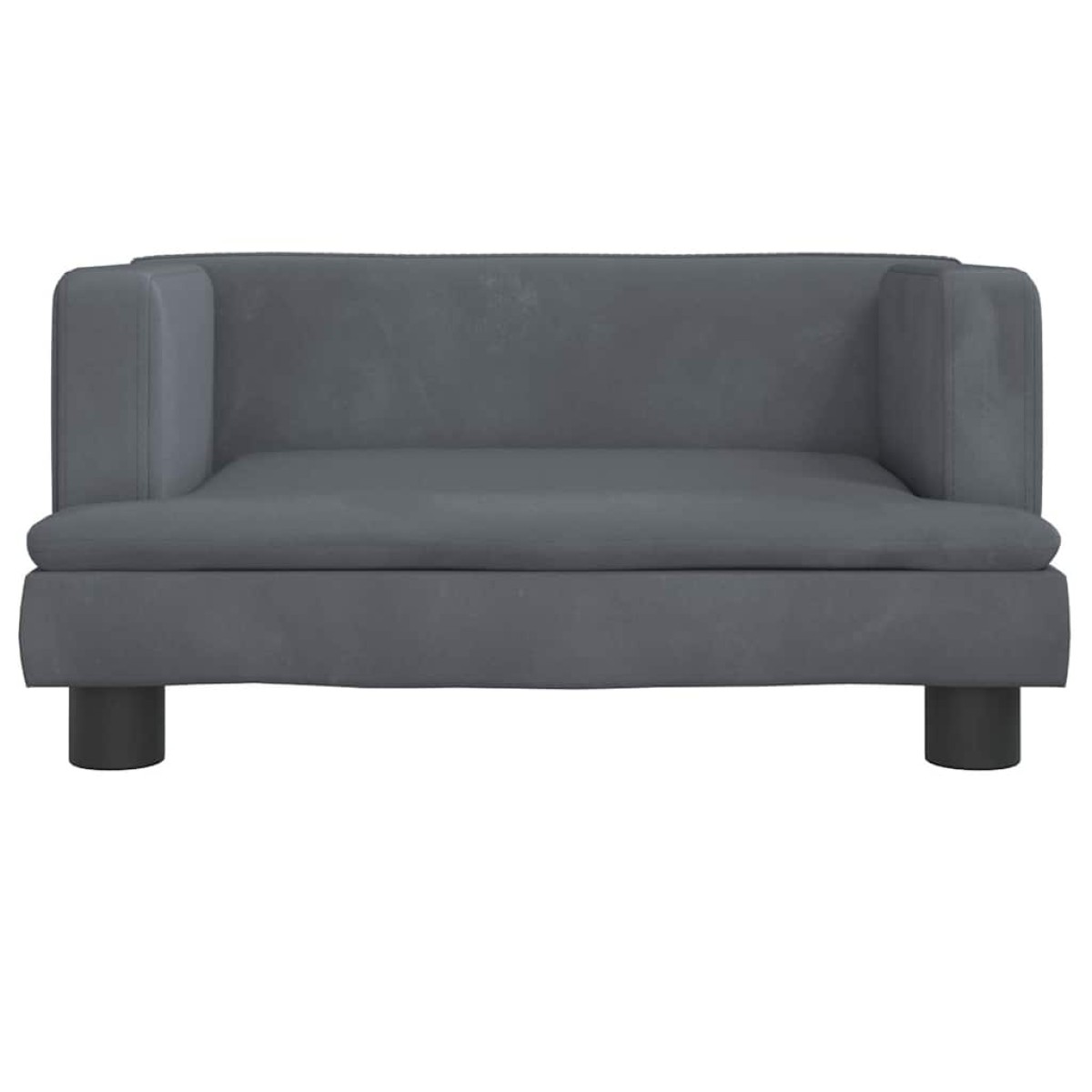 vidaXL Κρεβάτι Σκύλου Σκούρο Γκρι 60 x 40 x 30 εκ. Βελούδινο
