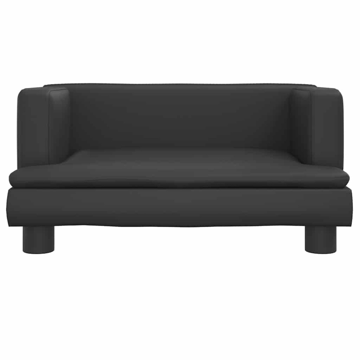 vidaXL Κρεβάτι Σκύλου Μαύρο 60 x 40 x 30 εκ. από Συνθετικό Δέρμα