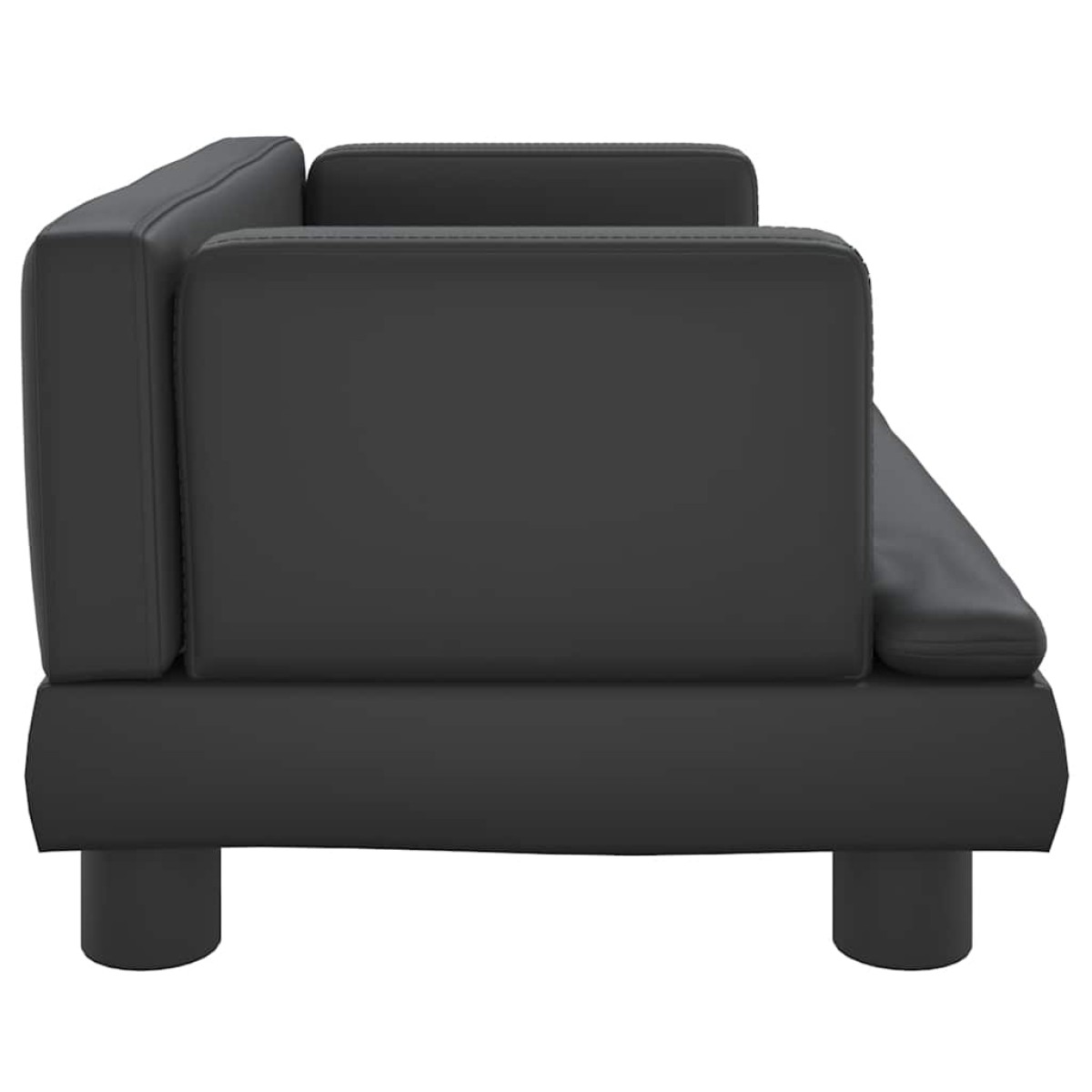 vidaXL Κρεβάτι Σκύλου Μαύρο 60 x 40 x 30 εκ. από Συνθετικό Δέρμα