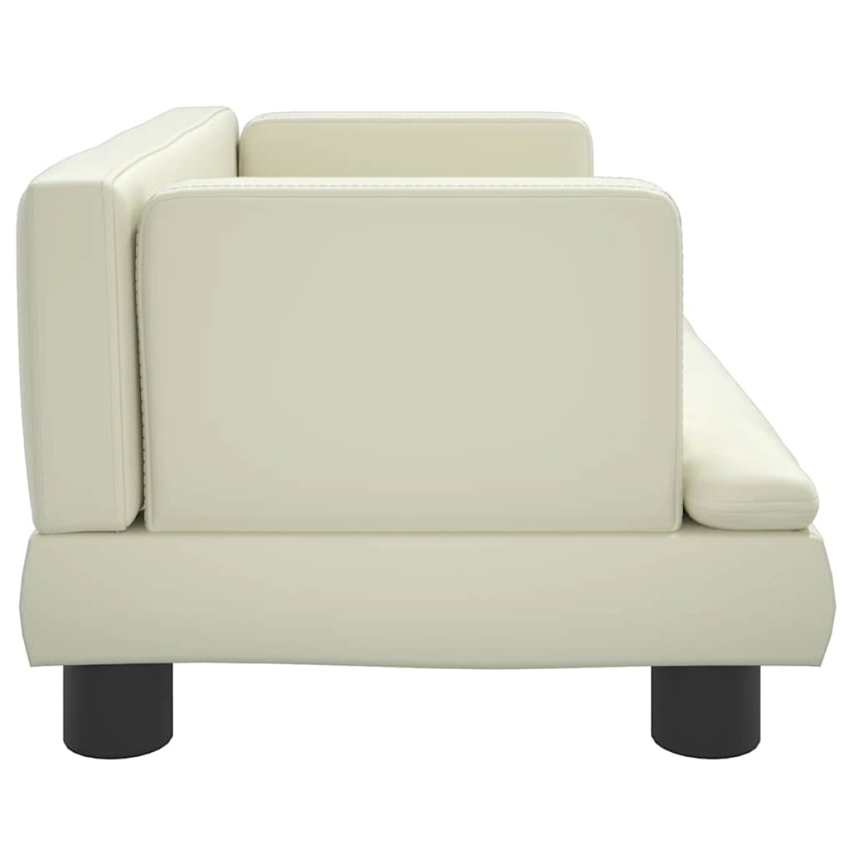 vidaXL Κρεβάτι Σκύλου Κρεμ 60 x 40 x 30 εκ. από Συνθετικό Δέρμα