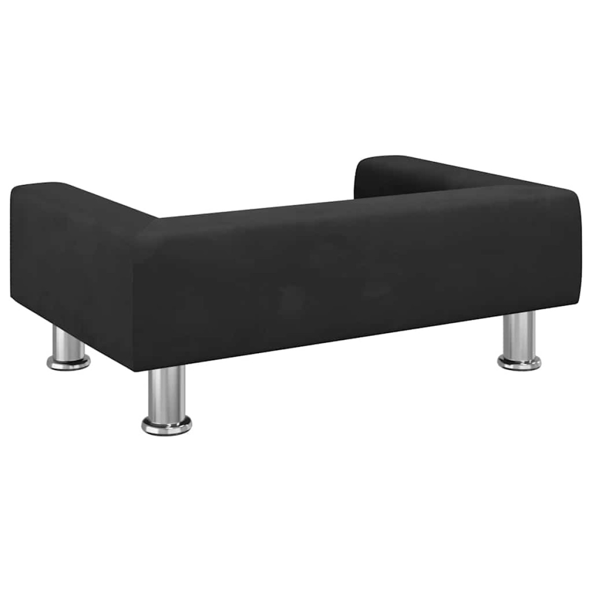 vidaXL Κρεβάτι Σκύλου Μαύρο 70 x 45 x 26.5 εκ. Βελούδινο