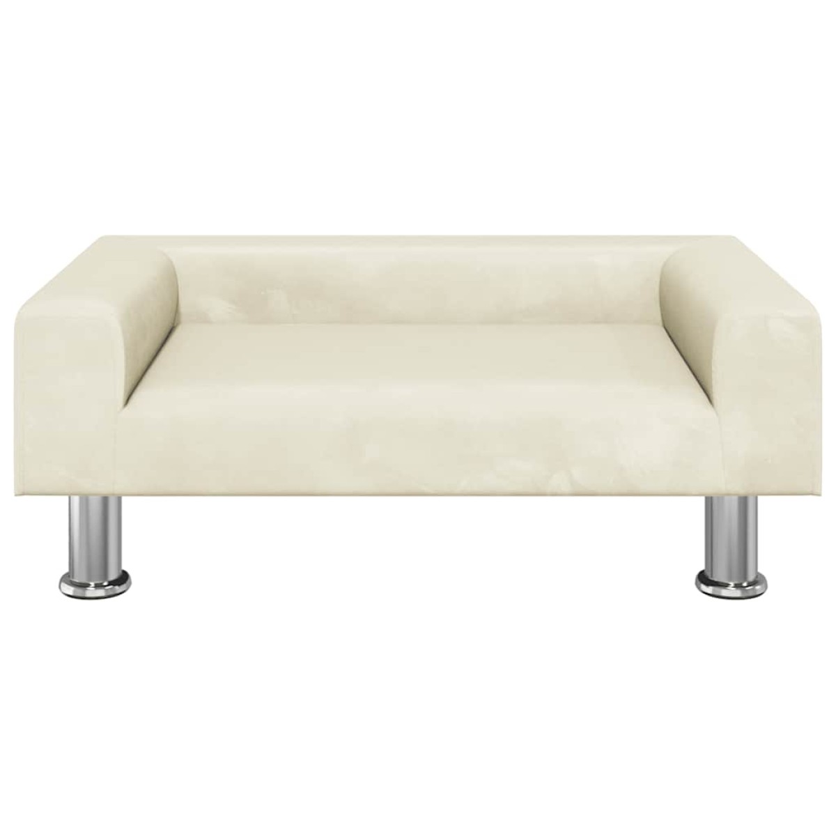 vidaXL Κρεβάτι Σκύλου Κρεμ 70 x 45 x 26,5 εκ. Βελούδινο