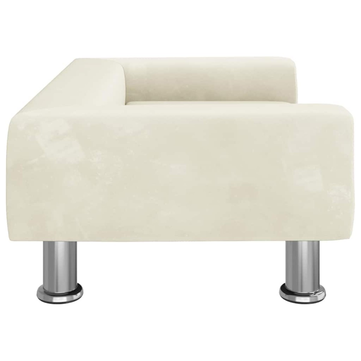 vidaXL Κρεβάτι Σκύλου Κρεμ 70 x 45 x 26,5 εκ. Βελούδινο