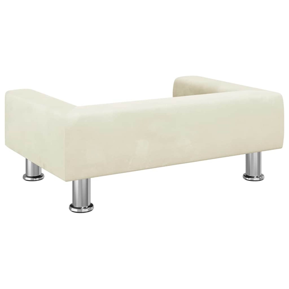 vidaXL Κρεβάτι Σκύλου Κρεμ 70 x 45 x 26,5 εκ. Βελούδινο