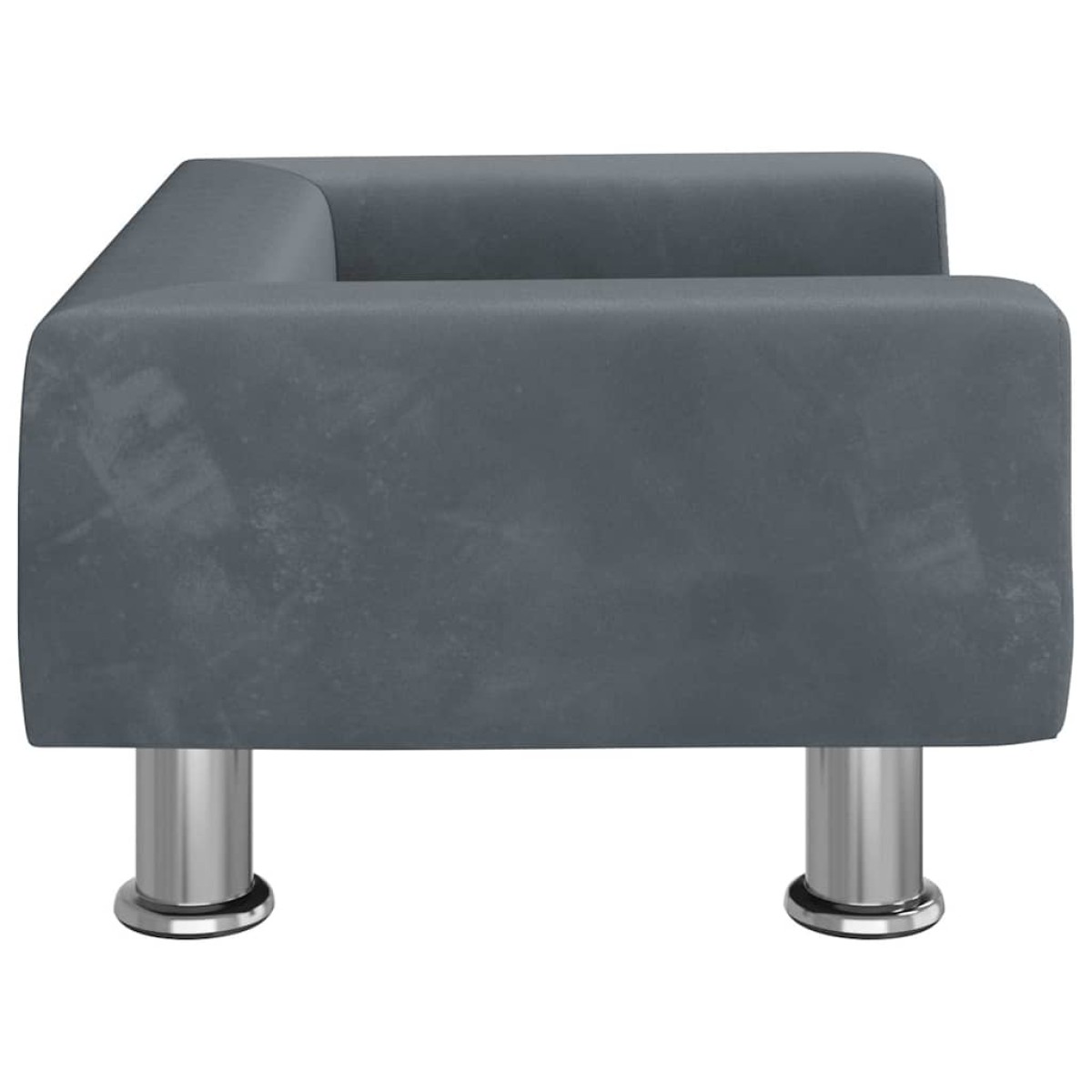 vidaXL Κρεβάτι Σκύλου Σκούρο Γκρι 50x40x26,5 εκ. Βελούδινο