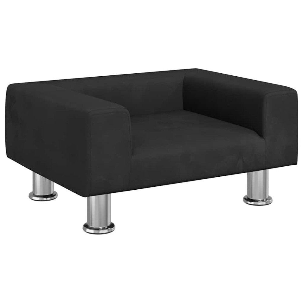 vidaXL Κρεβάτι Σκύλου Μαύρο 50 x 40 x 26,5 εκ. Βελούδινο