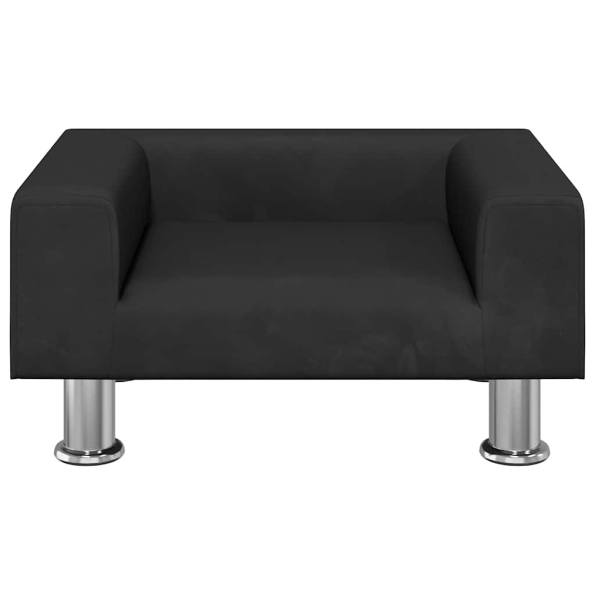 vidaXL Κρεβάτι Σκύλου Μαύρο 50 x 40 x 26,5 εκ. Βελούδινο