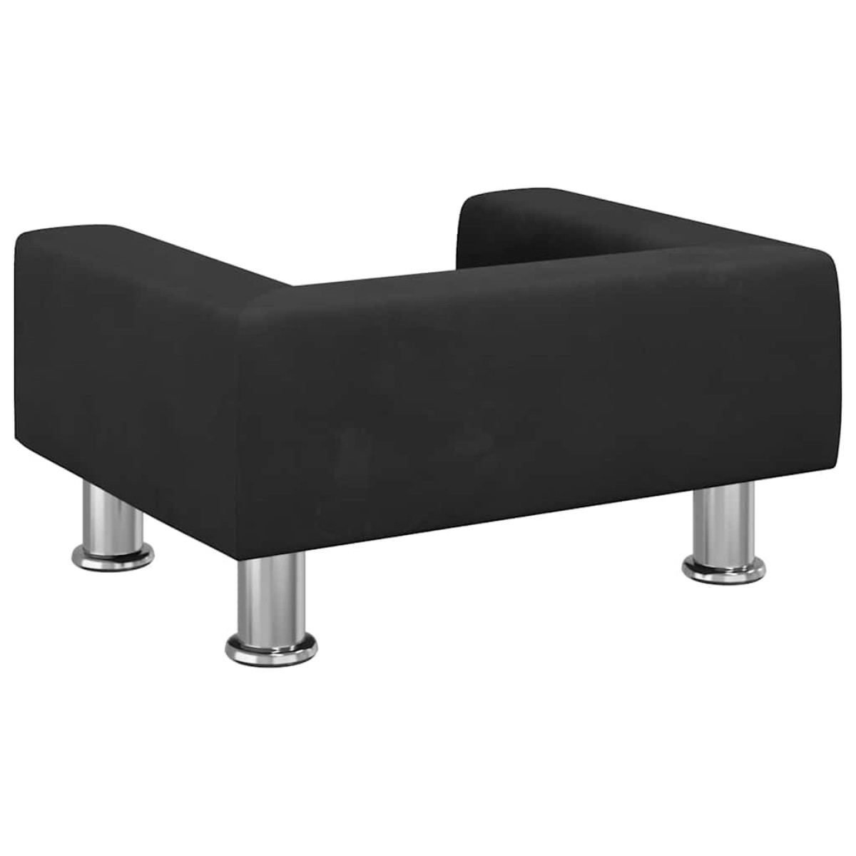 vidaXL Κρεβάτι Σκύλου Μαύρο 50 x 40 x 26,5 εκ. Βελούδινο
