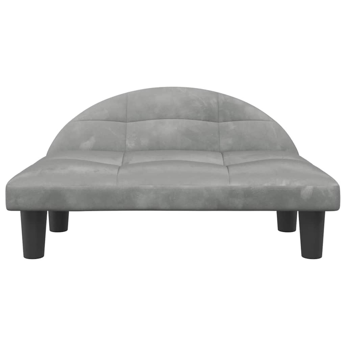 vidaXL Κρεβάτι Σκύλου Ανοιχτό Γκρι 70 x 52 x 30 εκ. Βελούδινο