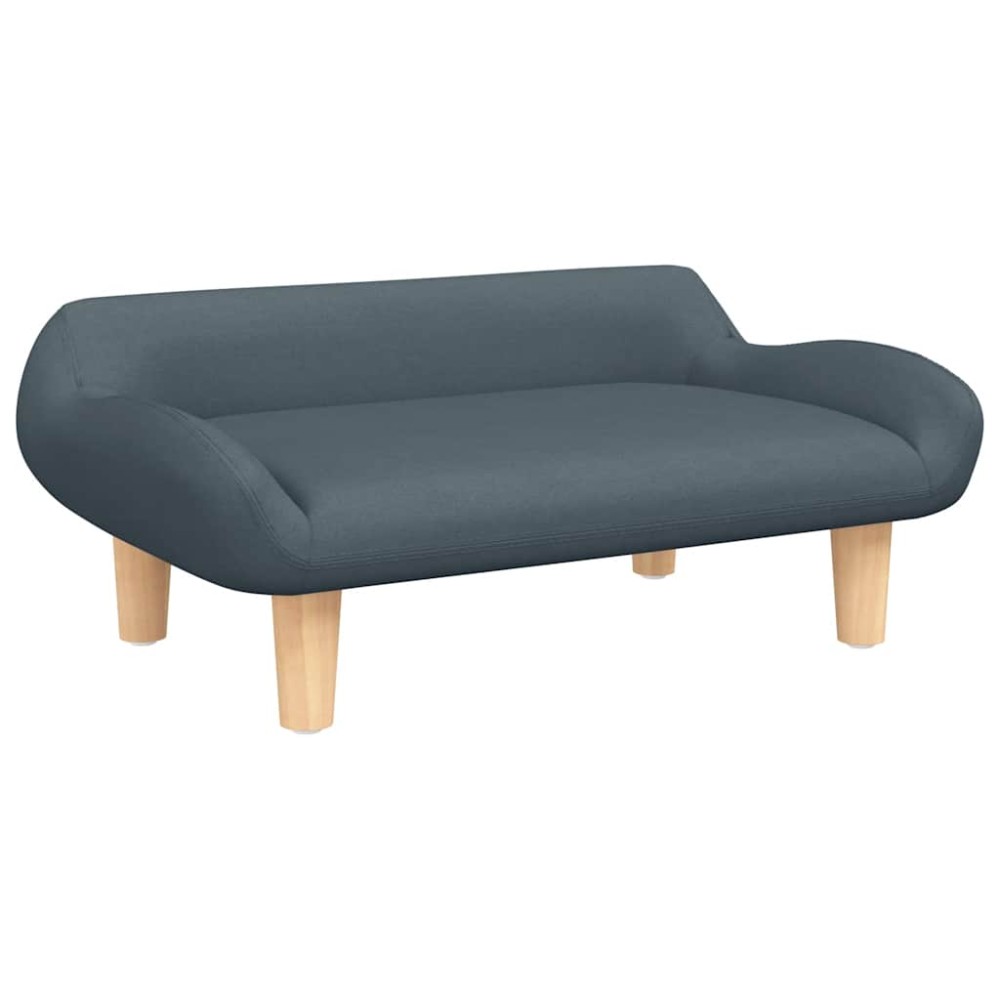 vidaXL Κρεβάτι Σκύλου Σκούρο Γκρι 70 x 40 x 24 εκ. Υφασμάτινη