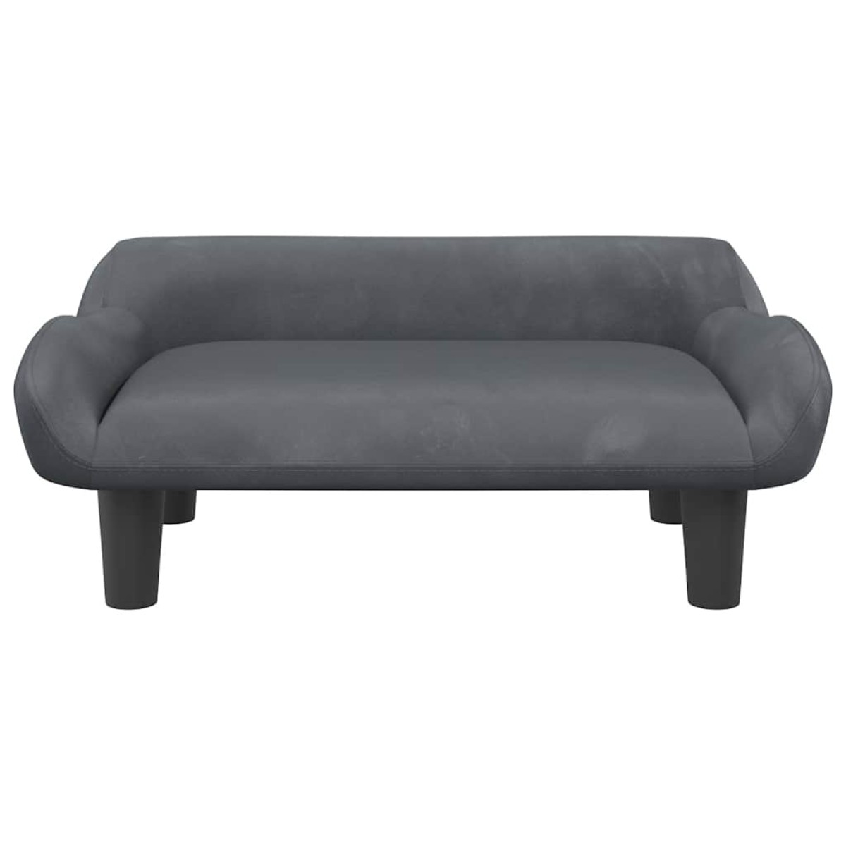 vidaXL Κρεβάτι Σκύλου Σκούρο Γκρι 70 x 40 x 24 εκ. Βελούδινο