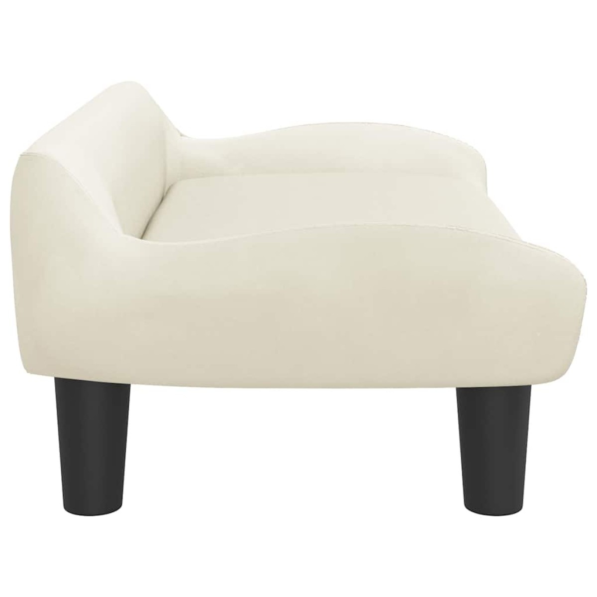 vidaXL Κρεβάτι Σκύλου Κρεμ 70 x 40 x 24 εκ. Βελούδινο
