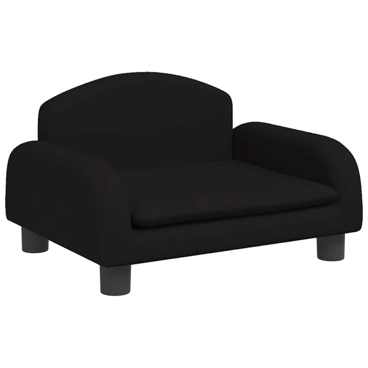 vidaXL Κρεβάτι Σκύλου Μαύρο 50 x 40 x 30 εκ. Υφασμάτινο