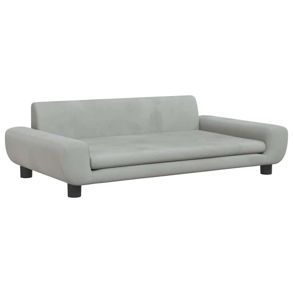 vidaXL Κρεβάτι Σκύλου Ανοιχτό Γκρι 100 x 54 x 33 εκ. Βελούδινο