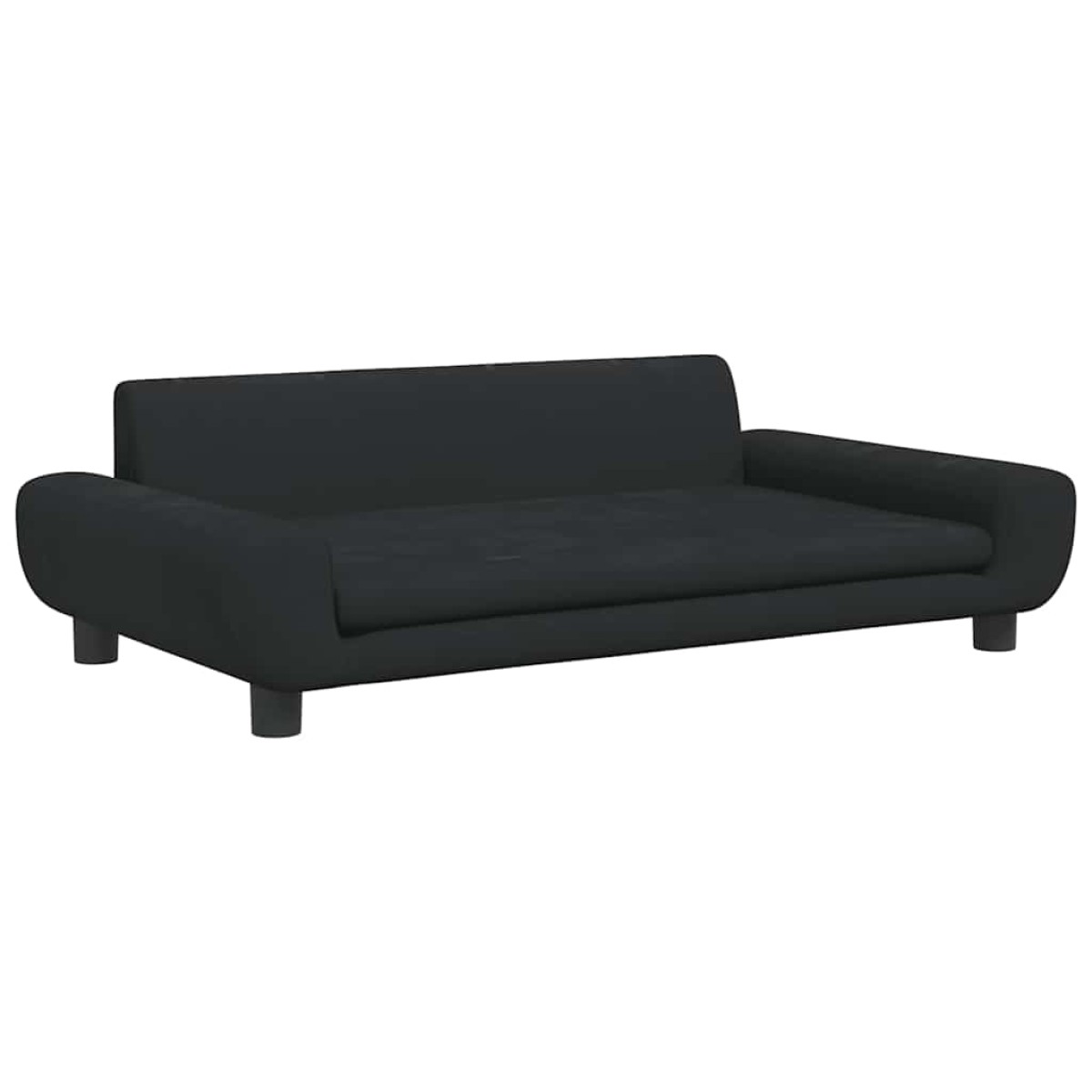 vidaXL Κρεβάτι Σκύλου Μαύρο 100 x 54 x 33 εκ. Βελούδινο