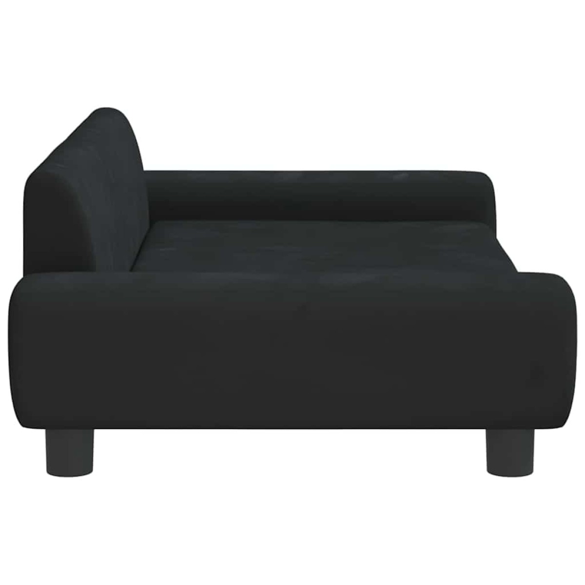 vidaXL Κρεβάτι Σκύλου Μαύρο 100 x 54 x 33 εκ. Βελούδινο